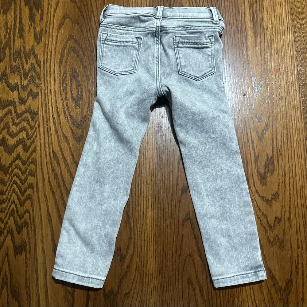 Old Navy girls / toddlers lite wash gray denim pants size 4T “Ballerina”‎ style